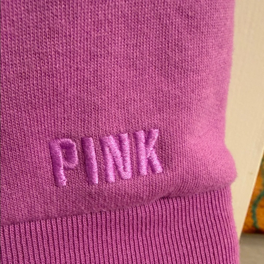 Victoria's Secret Lavender Quarter-Zip Fleece Pullover - Picture 3 of 7